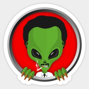 Alien boss Sticker